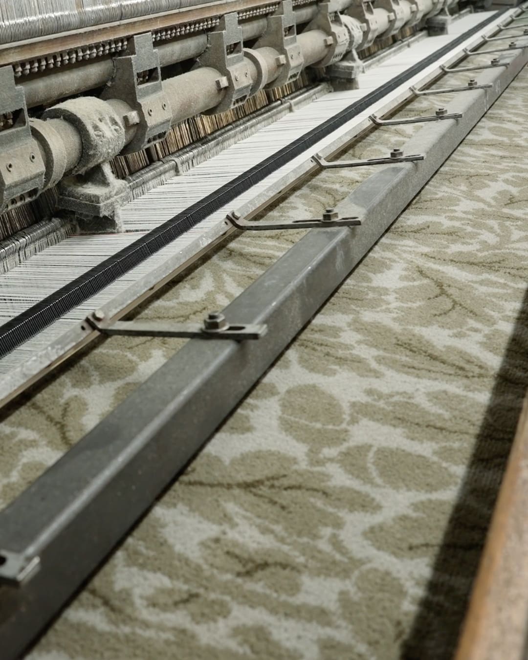 House of Hackney-designed carpet being weaved at Axminster